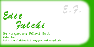 edit fuleki business card