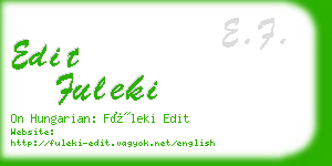 edit fuleki business card